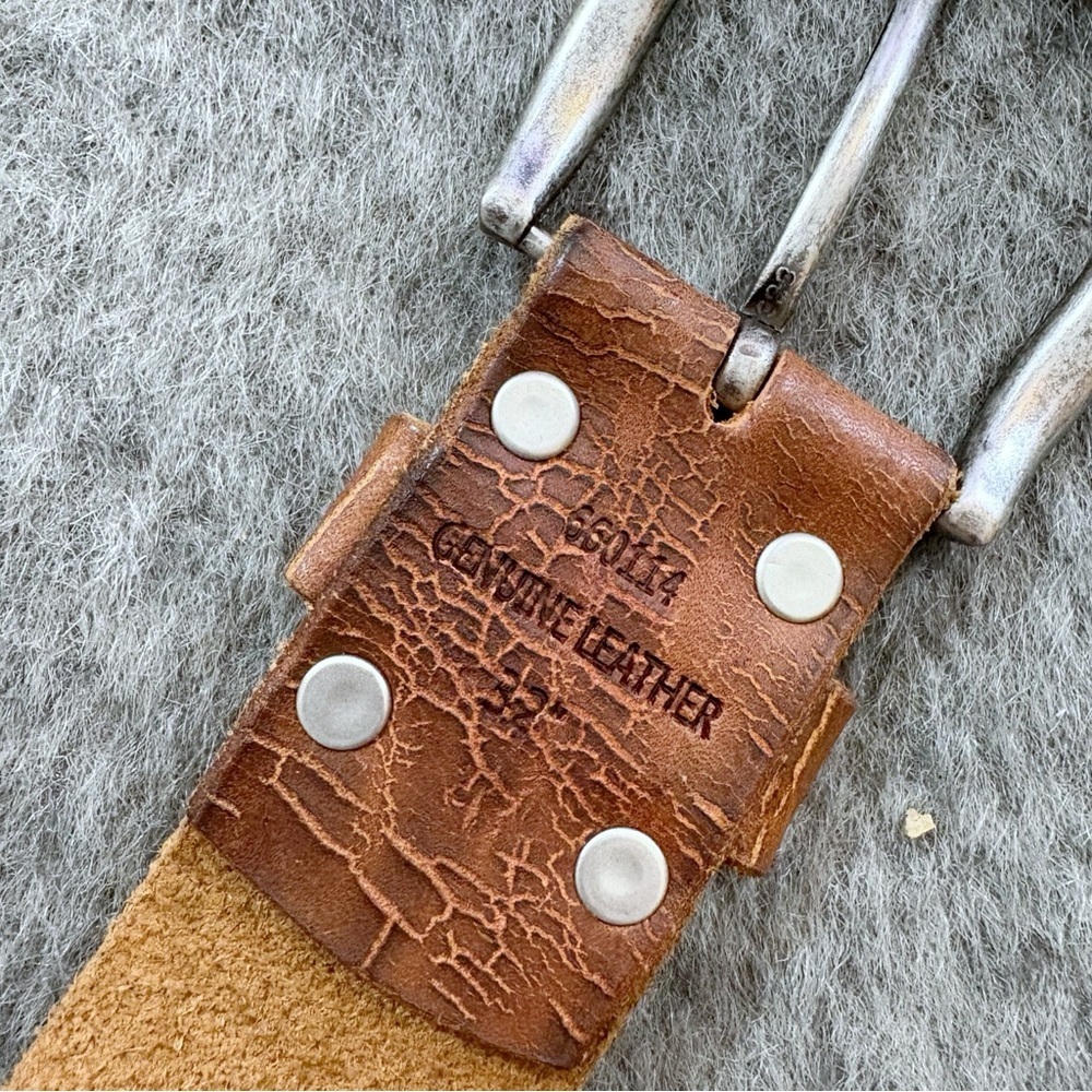 Genuine Leather Braided Belt 32 - Picture 7 of 11